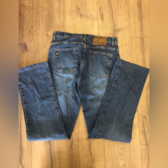 HOLLYWOOD THE JEAN PEOPLE HIGH RISE WIDE LEGS IN SIZE 29 - Picture 6 of 9